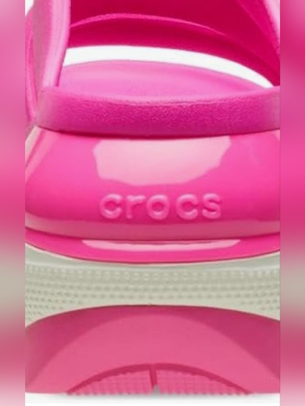 💗 Crocs MEGA CRUSH Triple Band Slide Sandals - Pink Crush NWOT - Picture 11 of 14